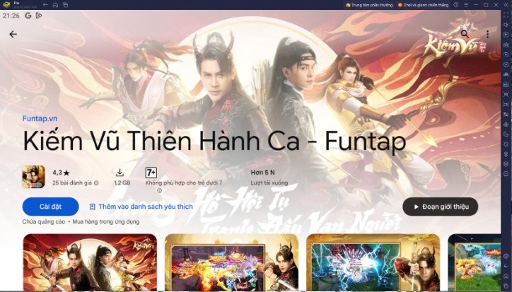 Du hành giang hồ khi chơi Kiếm Vũ Thiên Hành Ca trên PC với BlueStacks