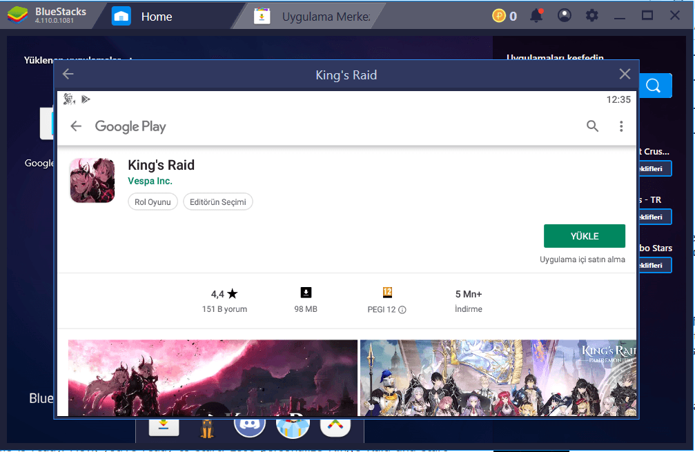 King’s Raid BlueStacks Kurulum Rehberi