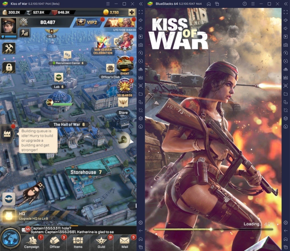 كيف تلعب لعبة Kiss of War على جهاز الكمبيوتر باستخدام BlueStacks