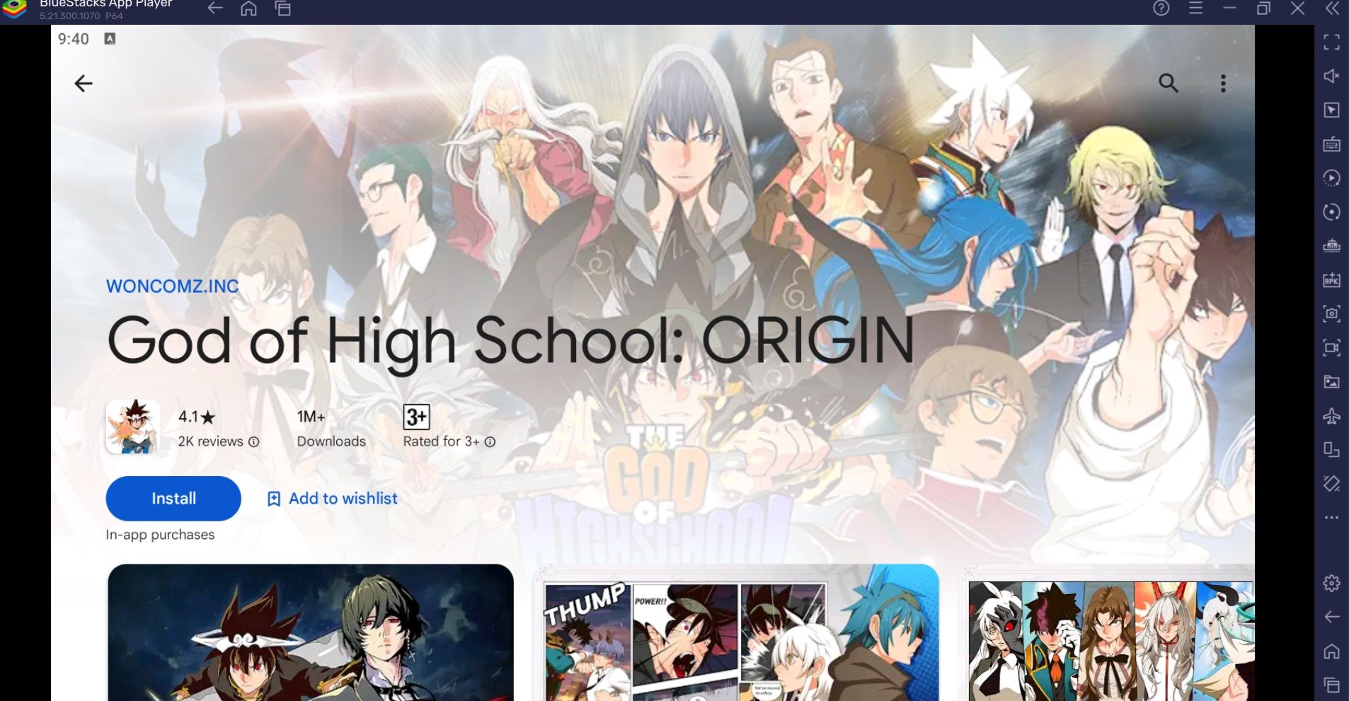 How to Play God of High School: ORIGIN on PC with BlueStacks