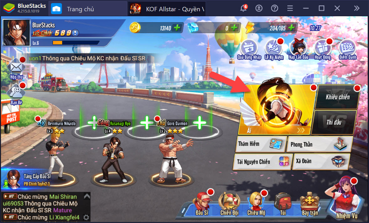 Cách chơi cơ bản KOF AllStar – Quyền Vương Chiến trên PC dành cho người mới