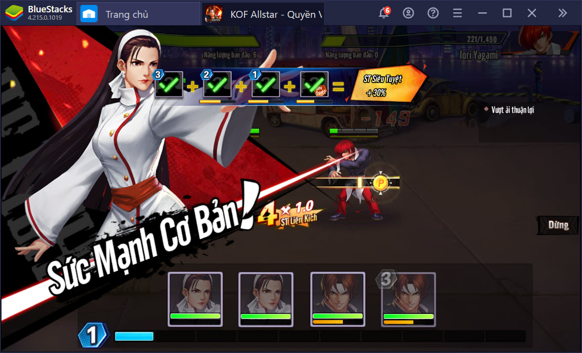 Cách chơi cơ bản KOF AllStar – Quyền Vương Chiến trên PC dành cho người mới