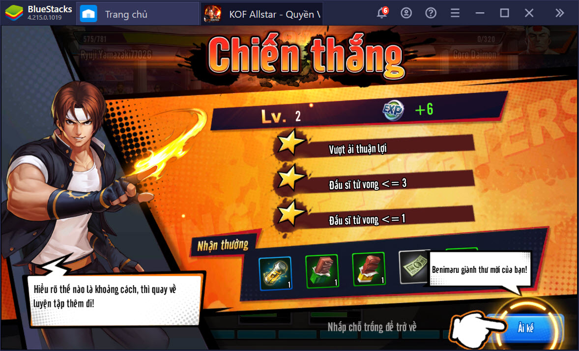 Du hành thế giới đấu sĩ KOF AllStar - Quyền Vương Chiến trên PC cùng BlueStacks