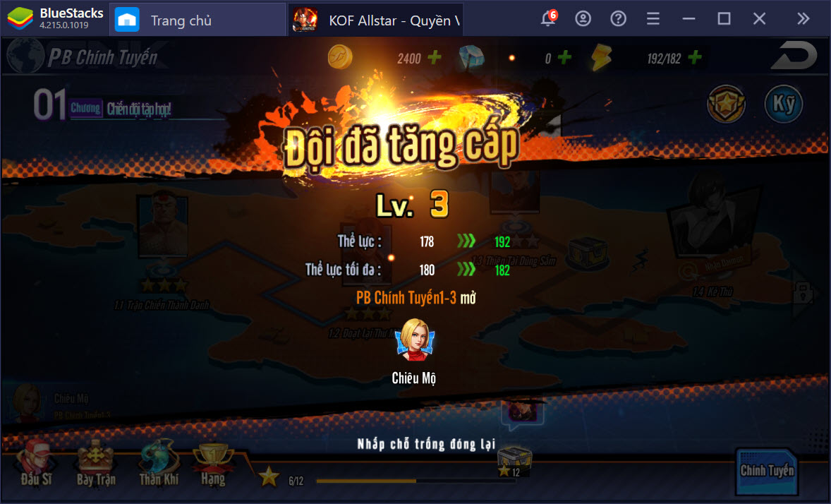 Du hành thế giới đấu sĩ KOF AllStar - Quyền Vương Chiến trên PC cùng BlueStacks