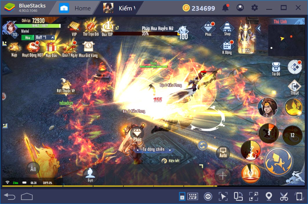 Thiết lập Game Controls chơi Kiếm Vương Truyền Kỳ với BlueStacks