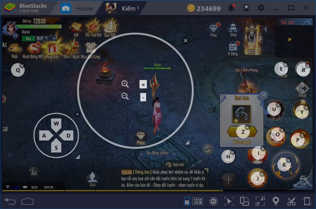 Thiết lập Game Controls chơi Kiếm Vương Truyền Kỳ với BlueStacks