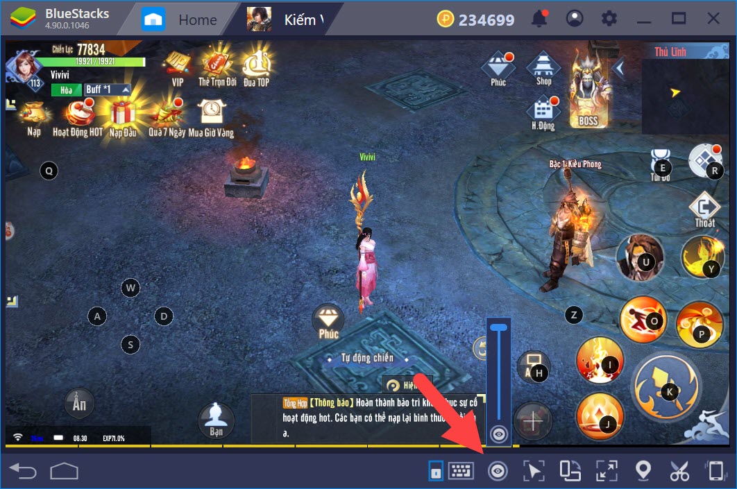 Thiết lập Game Controls chơi Kiếm Vương Truyền Kỳ với BlueStacks