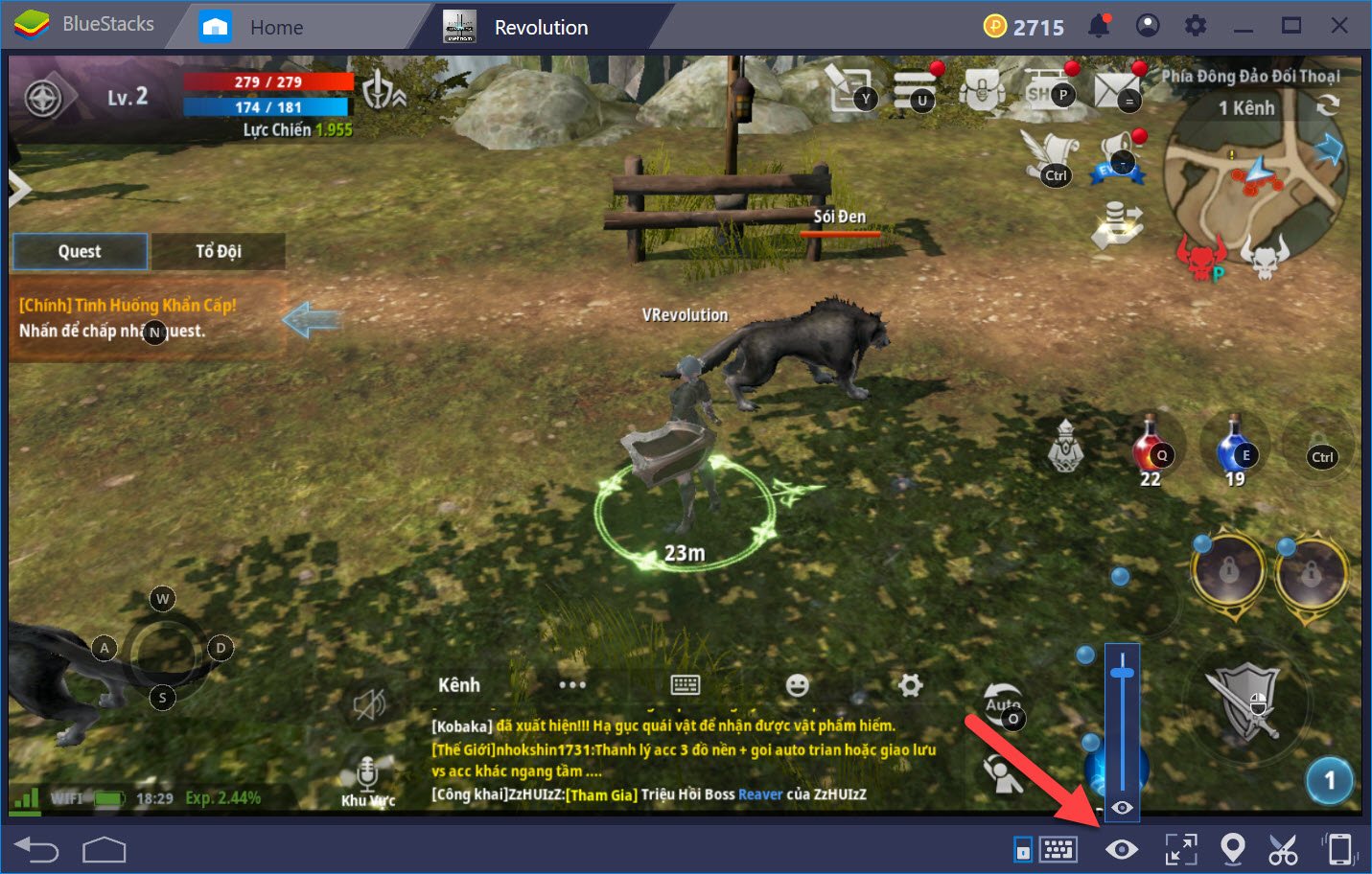 Hướng dẫn thiết lập Game controls khi chơi Lineage 2 Revolution với BlueStacks 4