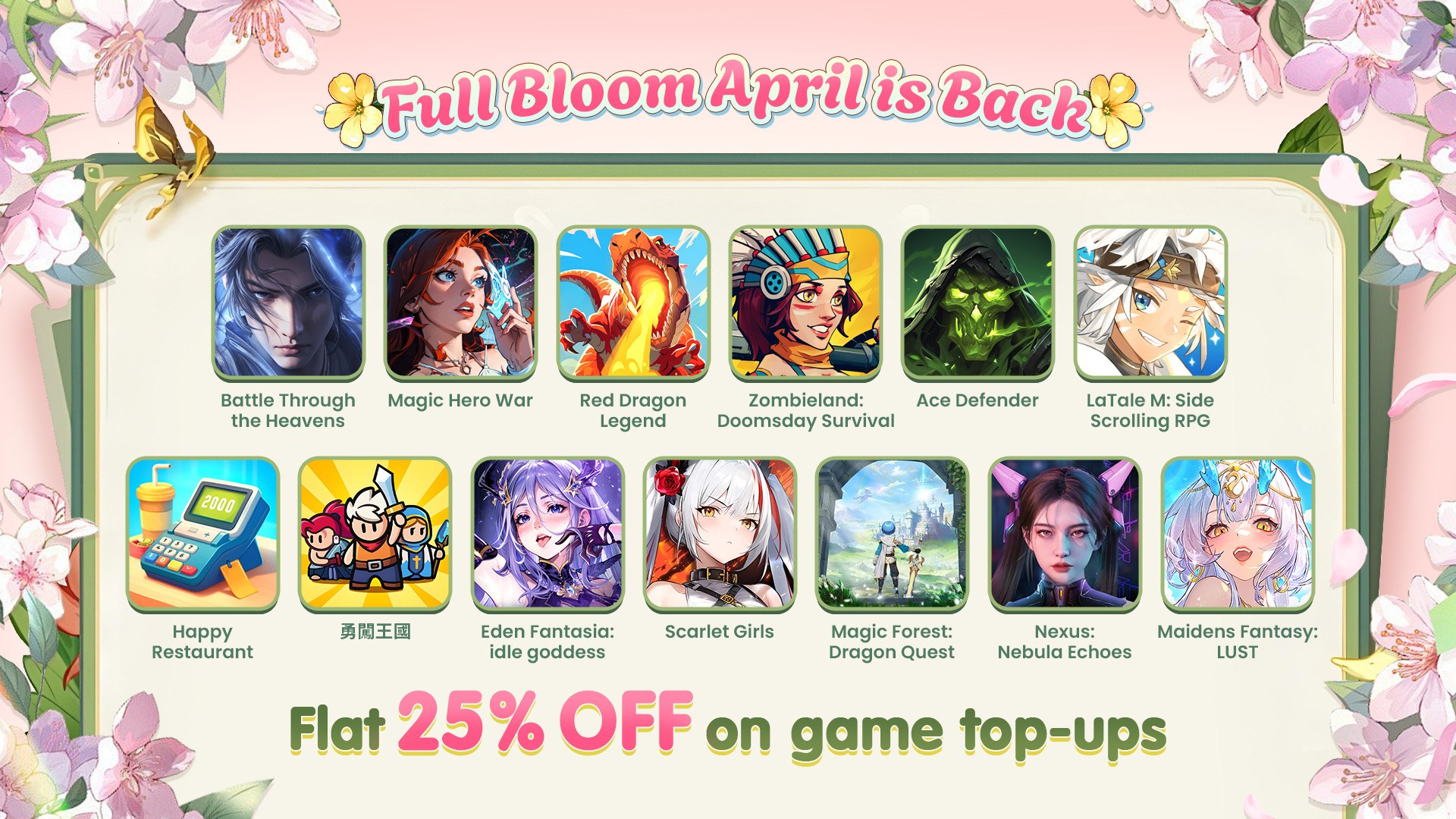 Sự Kiện Full Bloom April: Giảm Ngay 25% Cho Loạt Game Hot – Chỉ Có Trên BlueStacks!