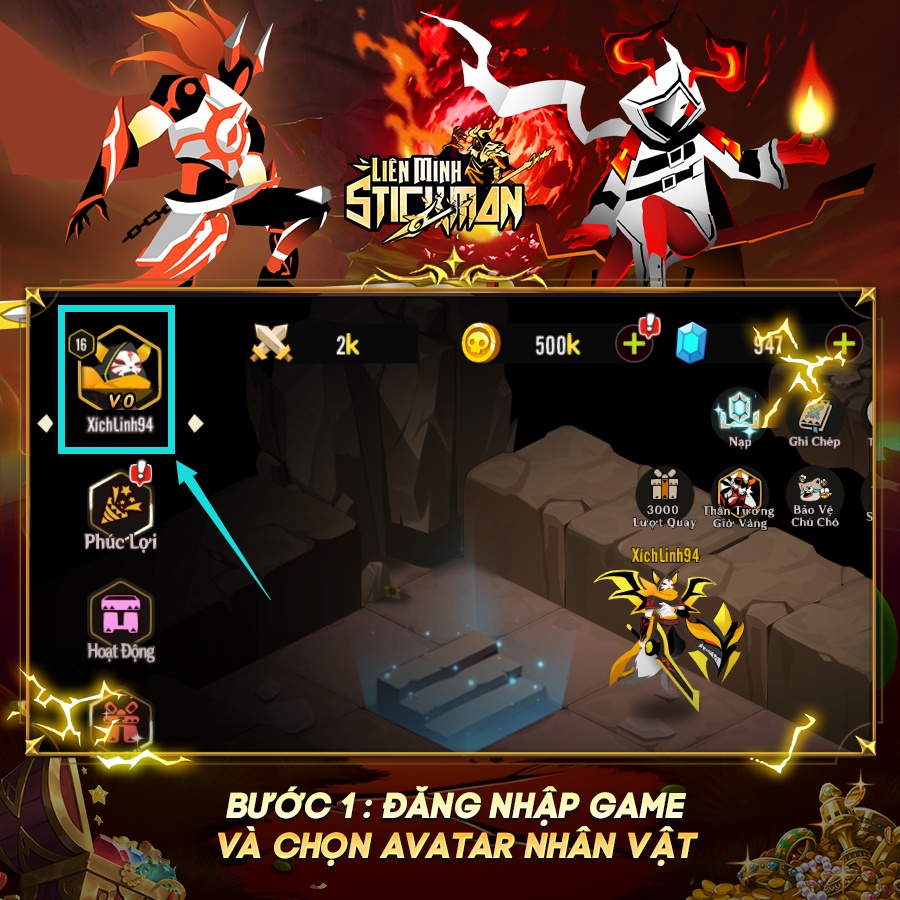 Tổng hợp giftcode dành cho game thủ Liên Minh Stickman