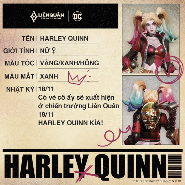 Liên Quân Mobile: Harley Quinn có thể chỉ là… skin của Capheny