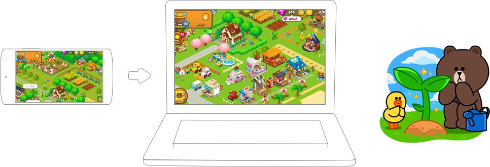 เล่น LINE Brown Farm บราวน์ฟาร์ม on PC 6