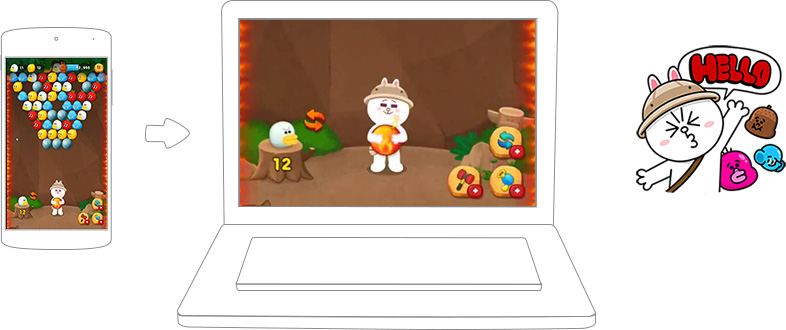 เล่น LINE Bubble 2 on PC 7