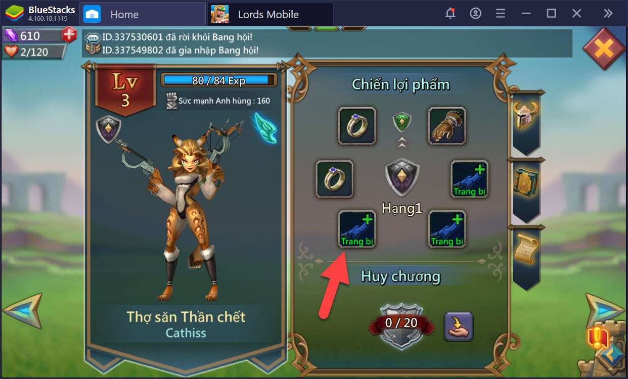 Cách chơi chế độ Anh Hùng trong Lords Mobile