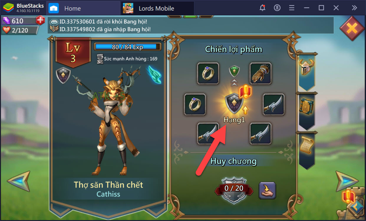 Cách chơi chế độ Anh Hùng trong Lords Mobile