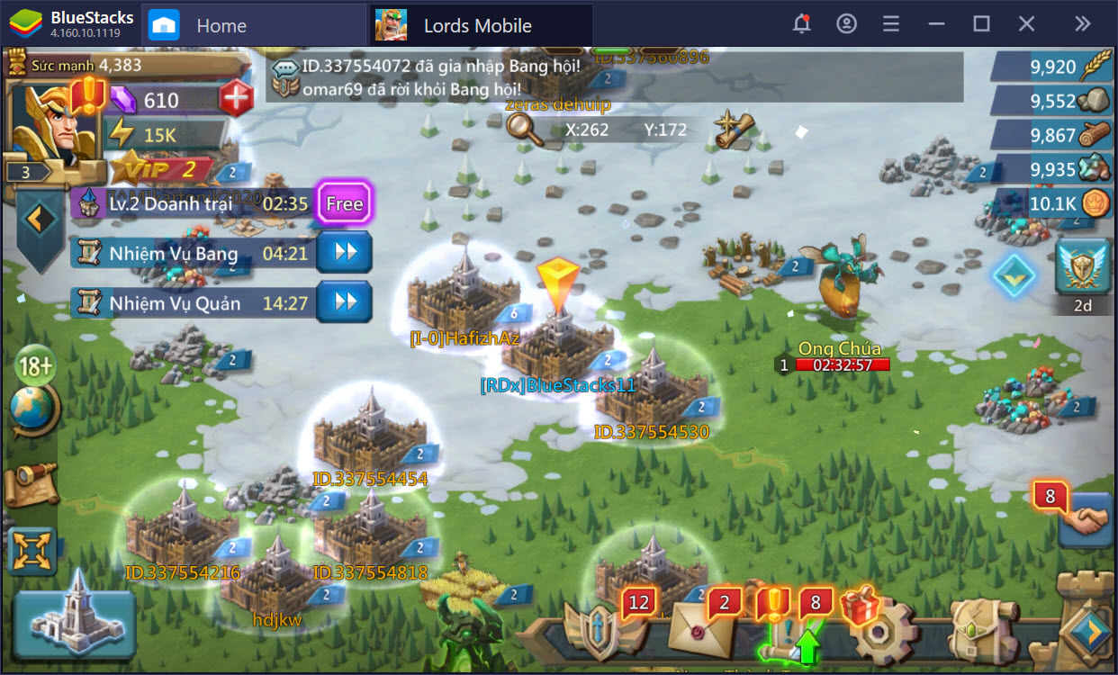 Khám phá thế giới anh hùng trong Lords Mobile với BlueStacks