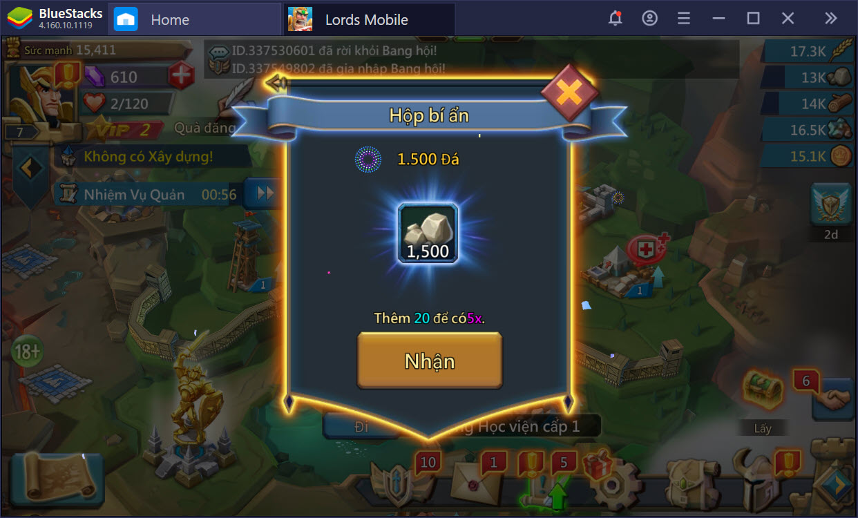 Các mẹo hữu ích giúp bạn chơi Lords Mobile hiệu quả hơn