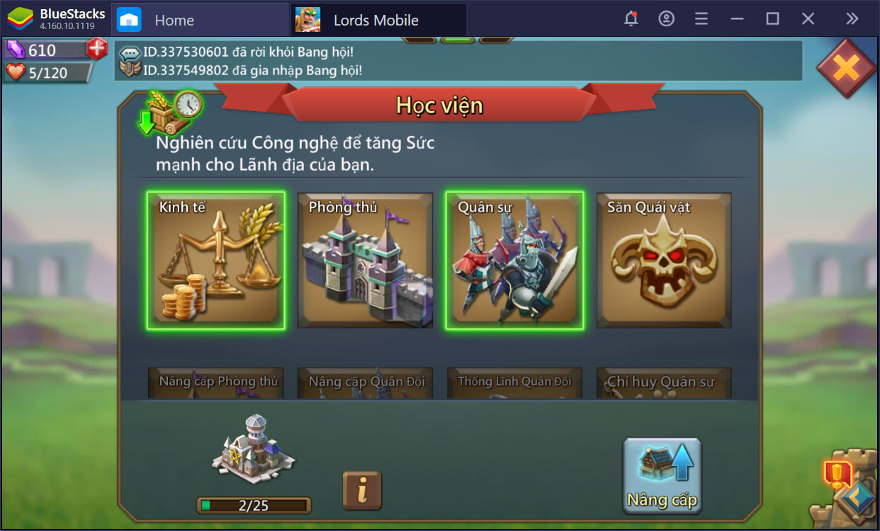 Các mẹo hữu ích giúp bạn chơi Lords Mobile hiệu quả hơn