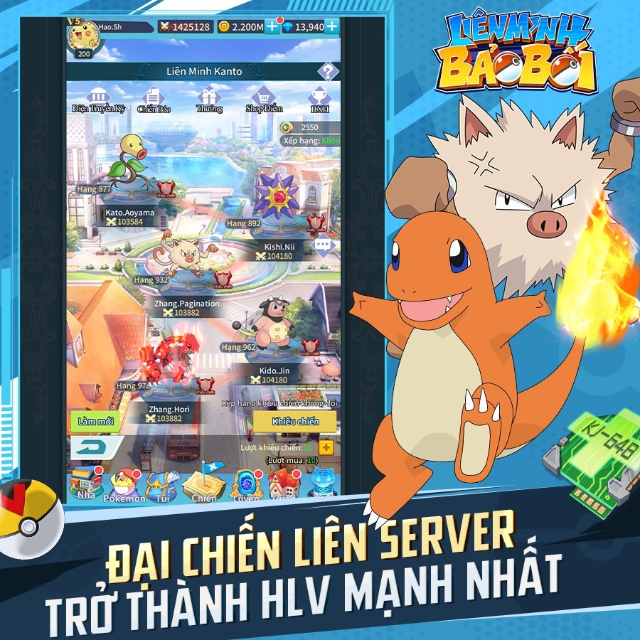 Liên Minh Bảo Bối: Game đấu trường Pokemon ra mắt đầu tháng 5/2022