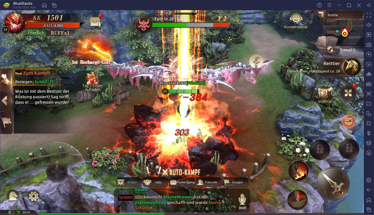 So spielst du League of Angels: Chaos auf dem PC mit BlueStacks