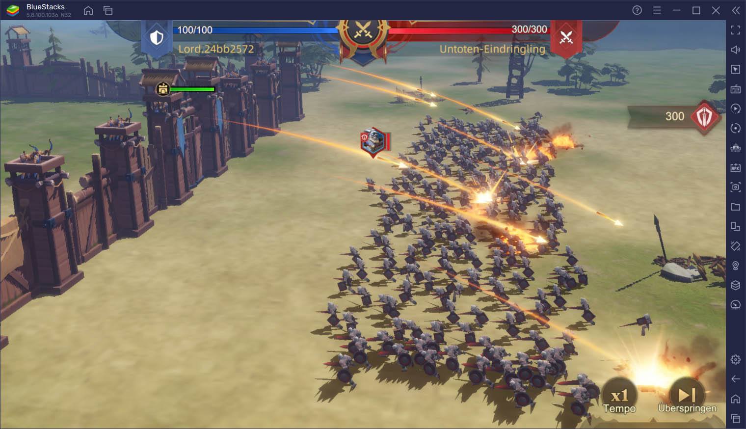 Bau eine starke Armee auf in Land of Empires: Immortal auf deinem PC