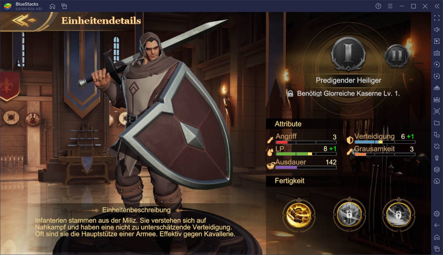 Bau eine starke Armee auf in Land of Empires: Immortal auf deinem PC