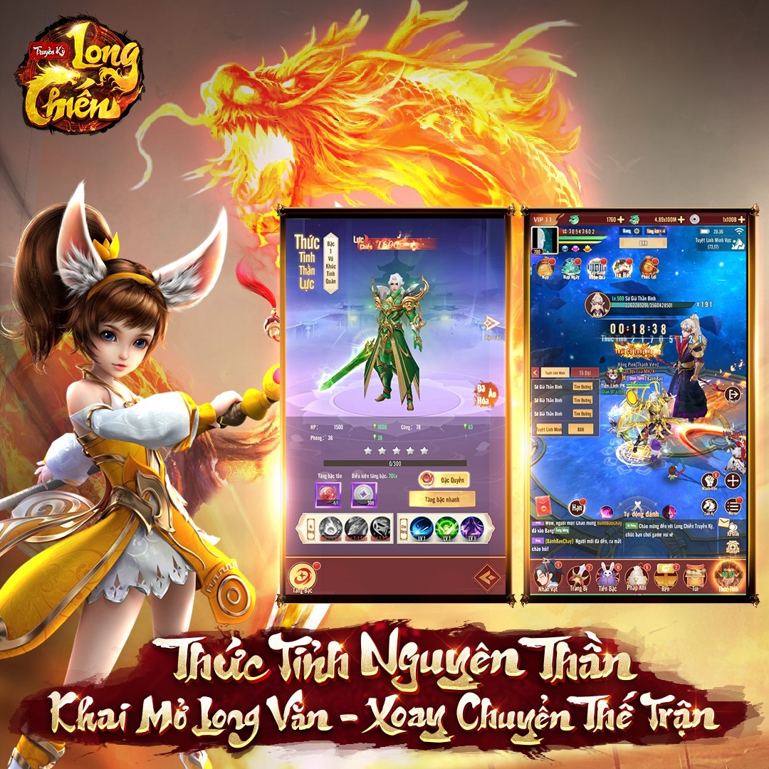 Long Chiến Truyền Kỳ: Game nhập vai màn hình dọc phong cách Yong Heroes do VTC Mobile phát hành