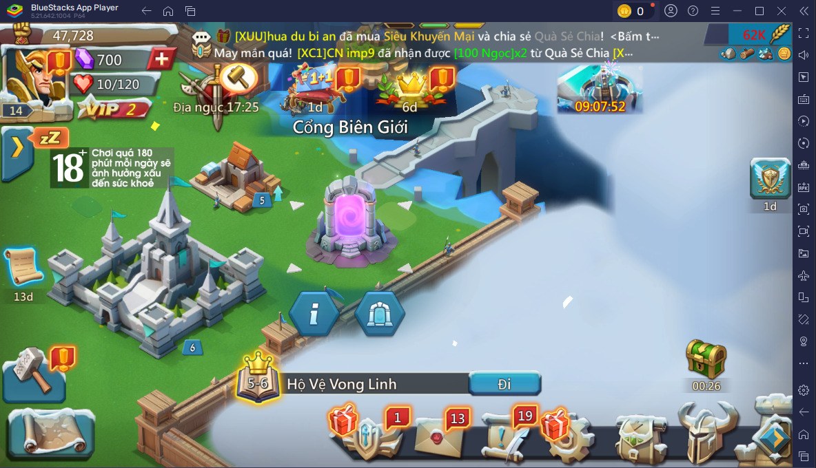 Hướng dẫn dành cho tân thủ khi chơi Lords Mobile - Gamota trên PC bằng BlueStacks