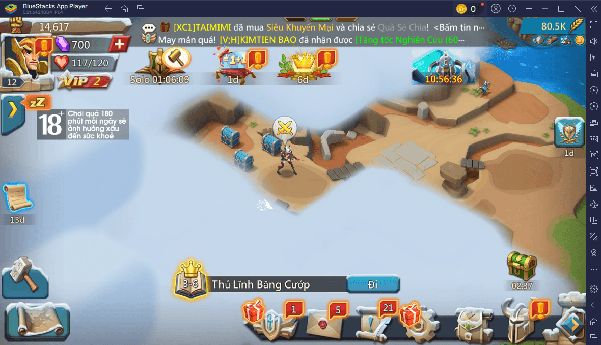 Hướng dẫn dành cho tân thủ khi chơi Lords Mobile - Gamota trên PC bằng BlueStacks