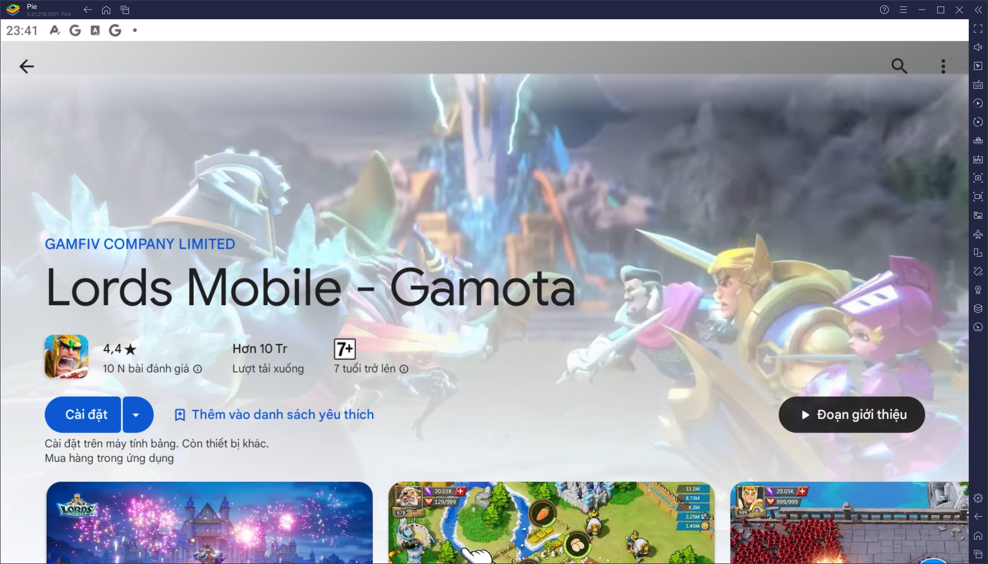 Trở thành tướng lĩnh tài ba khi chơi Lords Mobile - Gamota trên PC với BlueStacks