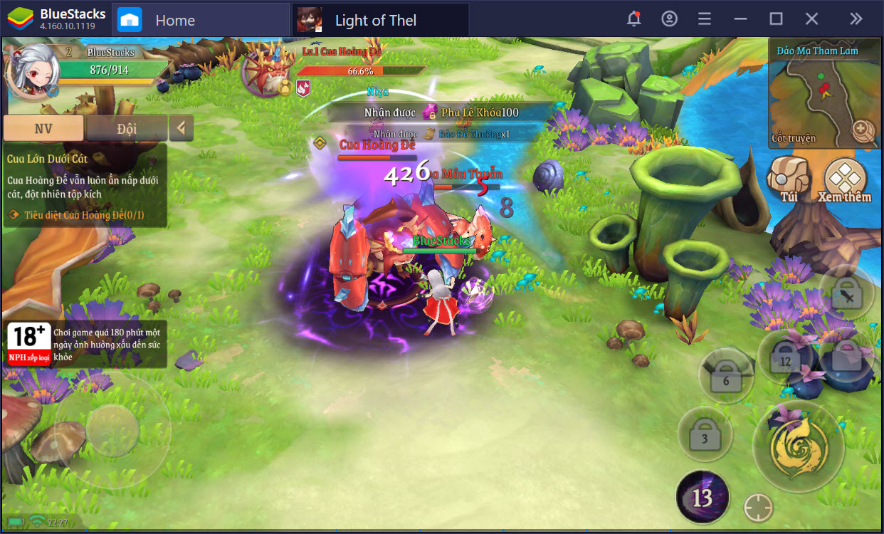 Cùng BlueStacks phiêu lưu trong thế giới đầy sắc màu của Light of Thel: Glory of Cepheus