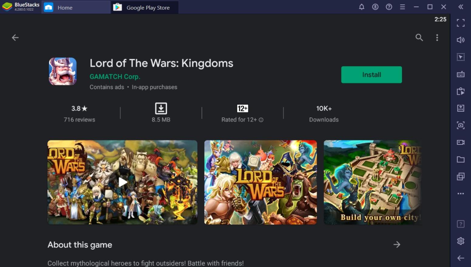 How to Play Lord of The Wars: Kingdoms on PC with BlueStacks