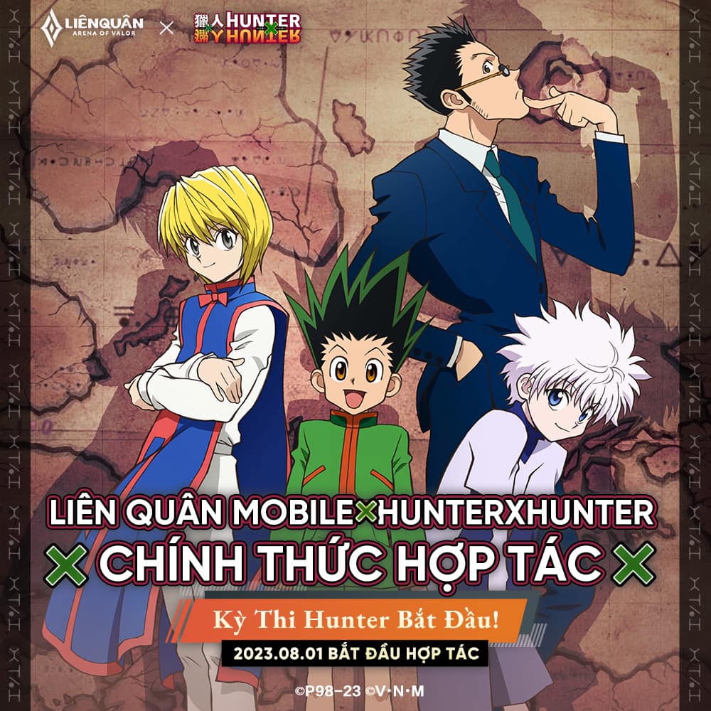 Garena xác nhận Liên Quân Mobile sẽ có sự kiện hợp tác cùng Hunter X Hunter