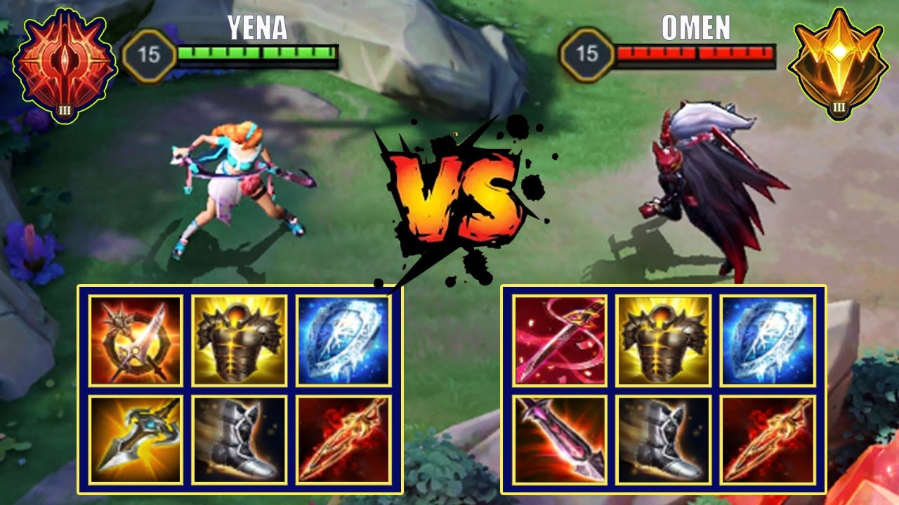 So kèo Omen vs Yena, những vị tướng khó chơi nhất trong Liên Quân Mobile