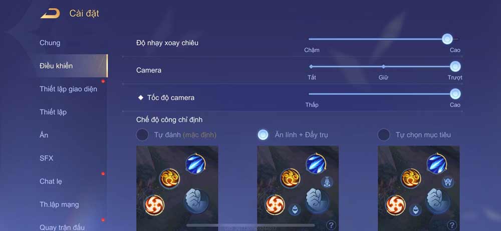 Liên Quân Mobile: Hướng dẫn thiết lập Setting chuẩn, giúp bạn tối ưu sức mạnh tướng