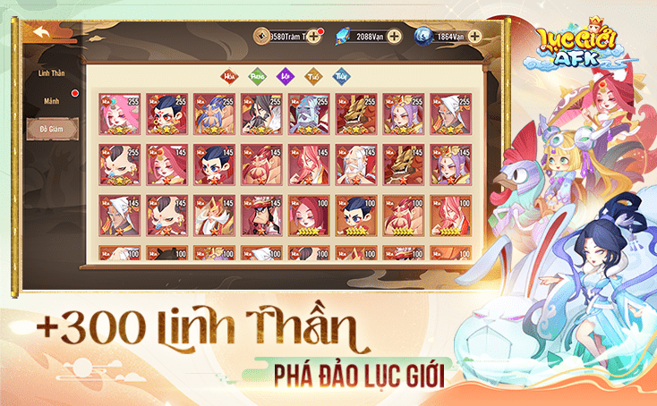 Lục Giới AFK: Game đấu tướng rảnh tay đề tài Phong Thần sắp phát hành