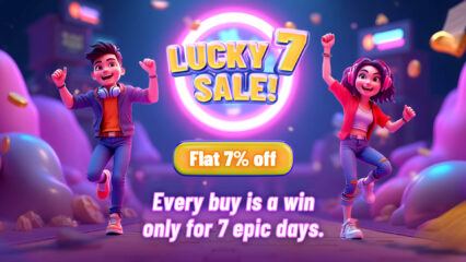 Lucky 7 Sale is LIVE! Get 7% OFF on All Exclusive Games Only on BlueStacks!