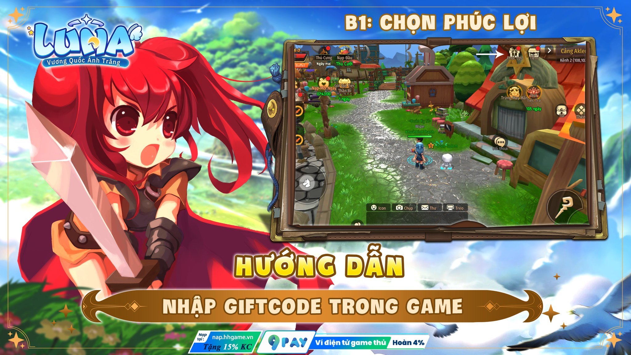 Nhận ngay gift code tân thủ khi chơi LUNA: Vương Quốc Ánh Trăng trên PC cùng BlueStacks