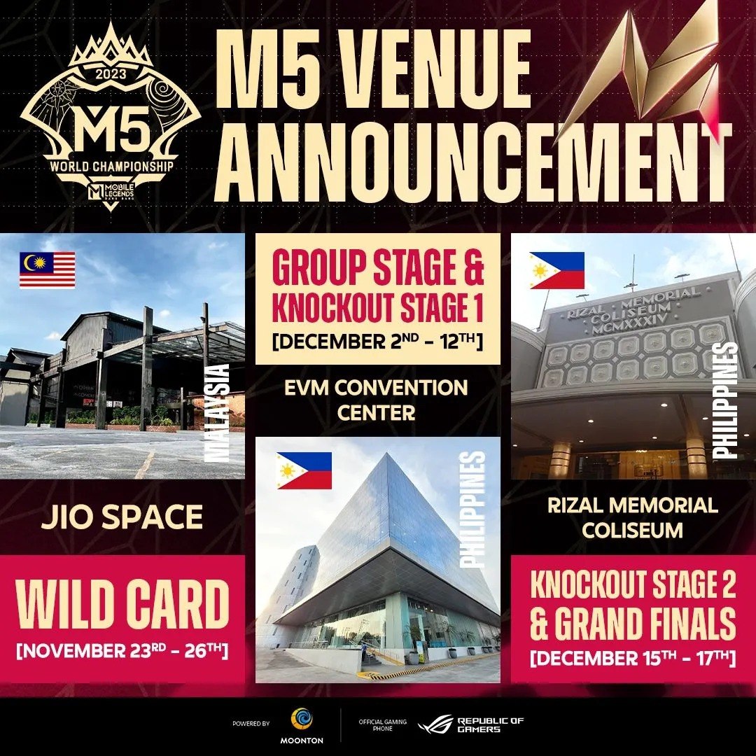 MOONTON Games and the Philippines Department of Tourism to Co-Host M5 World Championship