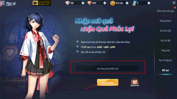 Tổng hợp giftcode Mã Tiến Hóa:X - Gzone mừng game ra mắt