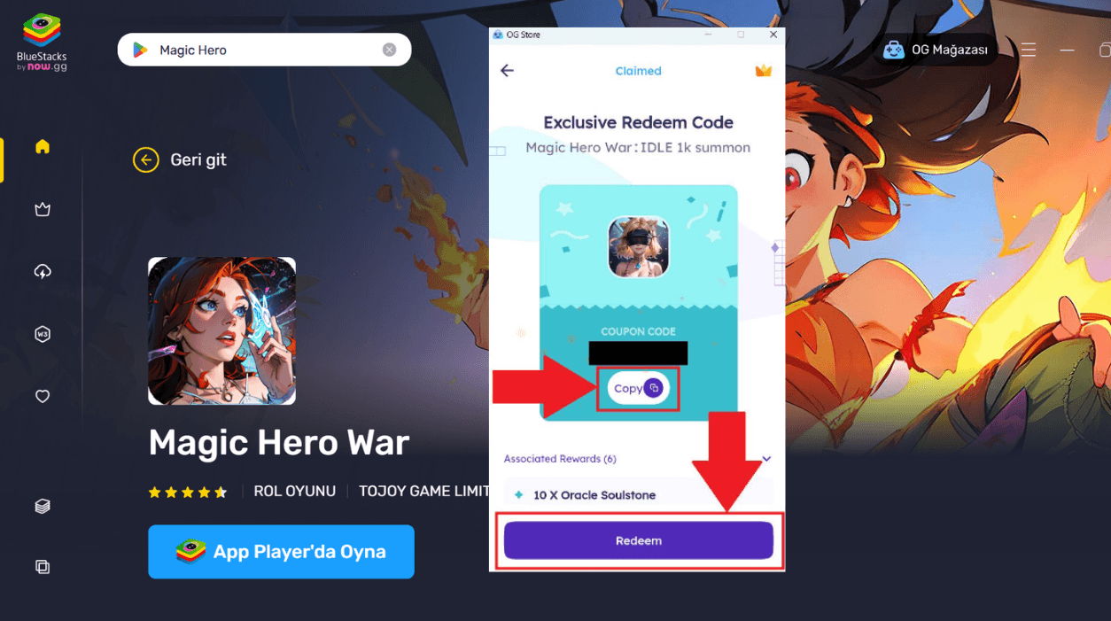 Magic Hero War’a Özel Ödül Kodları