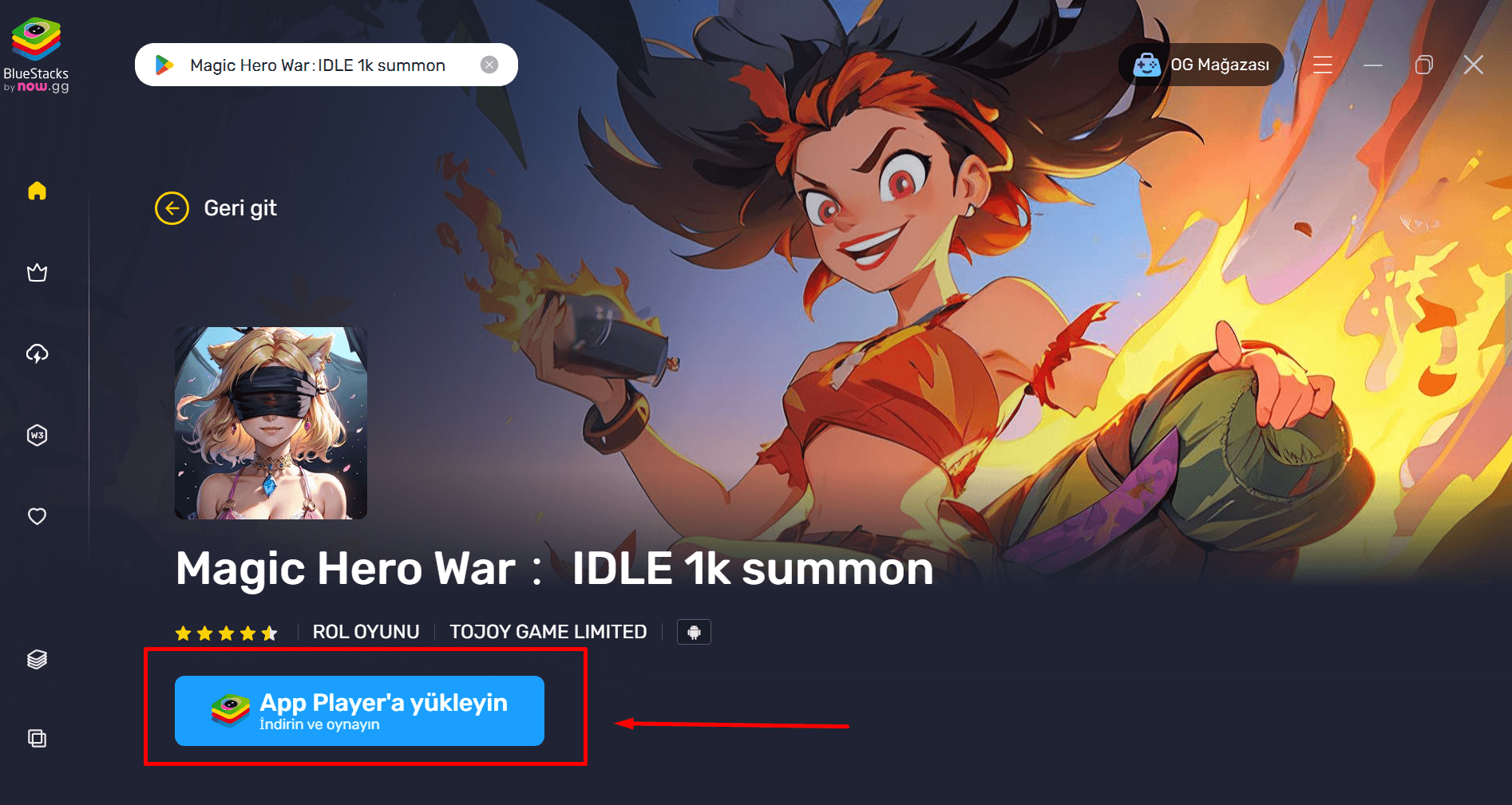 BlueStacks ile PC'de Magic Hero War：IDLE 1k summon Nasıl Oynanır?