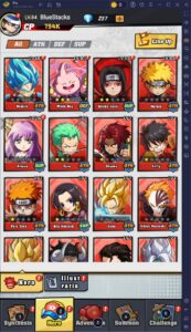 Chơi nhiều tài khoản, tự động thu thập kim cương trong Manga Battle Frontier trên PC với BlueStacks