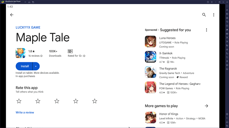 Cara Download Dan Memainkan Maple Tale di PC dengan BlueStacks!