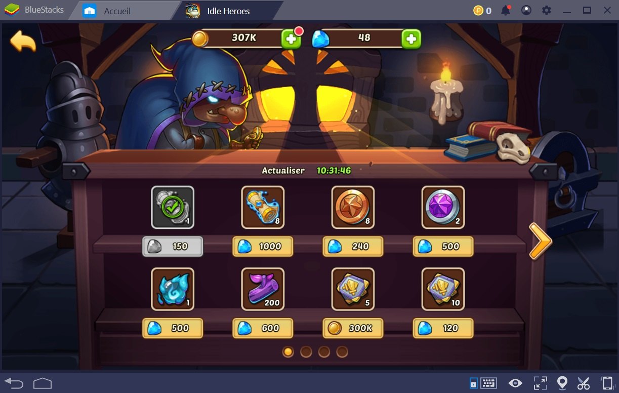 Idle Heroes : Zoom sur la diversité des bâtiments