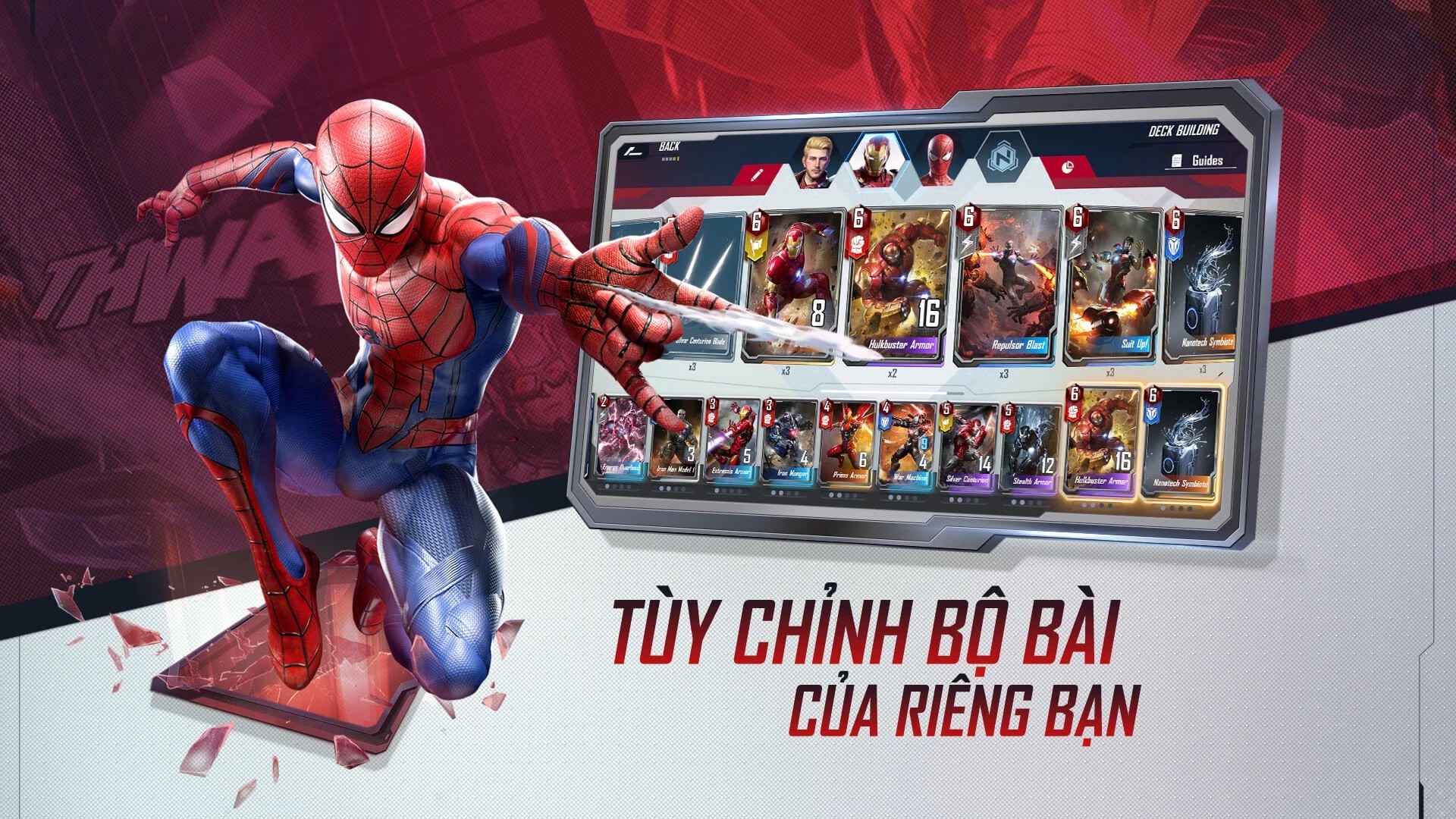 MARVEL Đại Chiến - Funtap: Game thẻ bài quy tụ dàn nhân vật trong vũ trụ Marvel