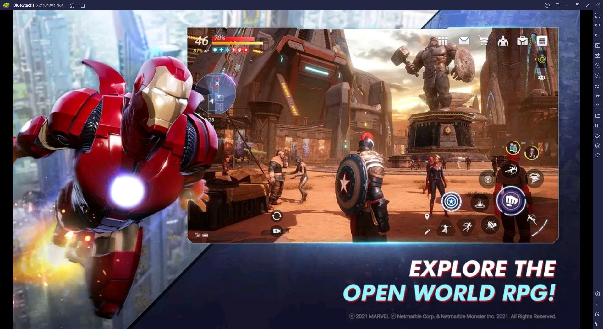 วิธีติดตั้งและเล่น MARVEL Future Revolution บน PC และ Mac ผ่าน BlueStacks