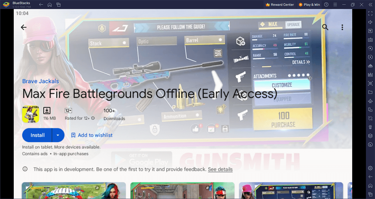 Download Battle Royale League: Offline android on PC