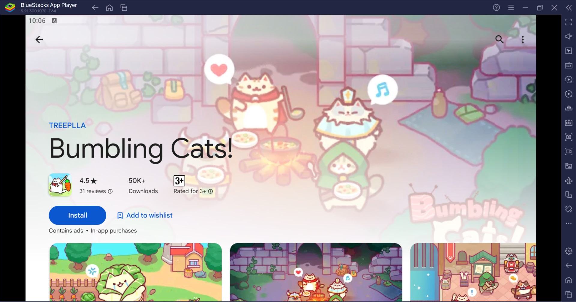 How to Play Bumbling Cats! on PC with BlueStacks