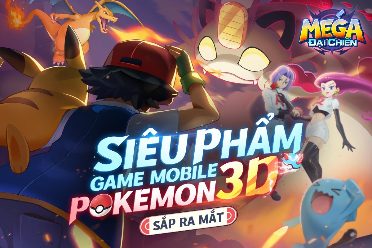 Mega Đại Chiến: Game Pokémon 3D Mới Với Tính Năng Giao Dịch Tự Do